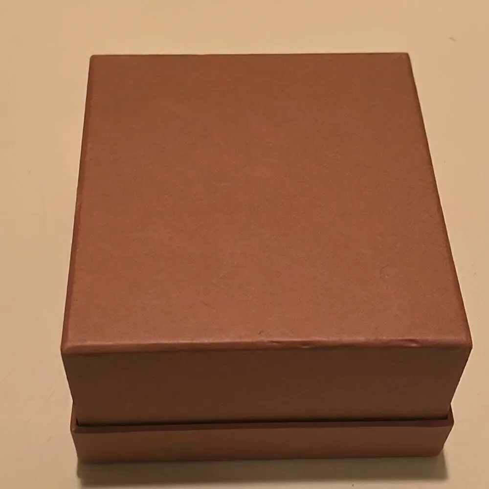 Louis Vuitton LV Square Gift Box Brown Textured Lift Lid Luxury Storage Display